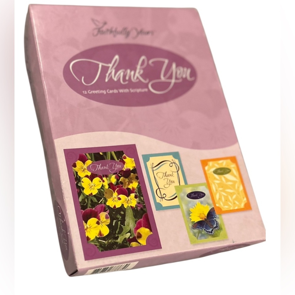 Faithfully yours Thank You Greeting Cards Set